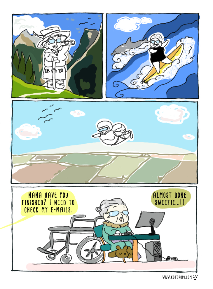 a strip comic about old age